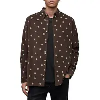 AllSaints Ocular Ls Shirt Red Taglia: XS | Camicie Casual Outlet | Uomo | Rosso