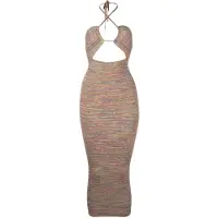 AllSaints Toni Rainbow Dress Green Multi Taglia: M | Abiti Midi Outlet | Donna | Verde