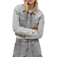 AllSaints Patch Diamante Jacke Snow Grey Taglia: 44 | Giacche di jeans Outlet | Donna | Grigio