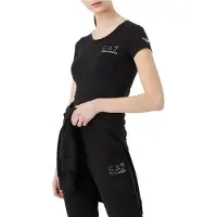 EA7 per donna. 8NTT65_TJDQZ T-shirt Train Evolution nera (XXS), Nero, Casual, Cotone, Manica corta