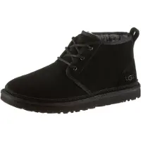 Ugg per uomo. 3236 Stivaletti in Pelle Neumel nero (41), Basso, Stringhe, Casual