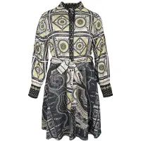 Mucho Gusto Dress Louvain Black Grey Ecru Black, Grey, Ecru Taglia: L | Abiti in T-Shirt Outlet | Donna | Nero