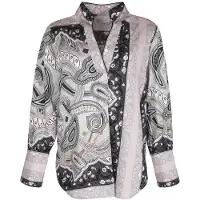 Mucho Gusto Blouse Liege Black And Salmon Taglia: S | Magliette intime Outlet | Donna | Nero