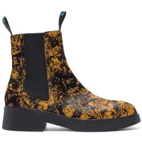 Bimba y Lola Orange Fur Leather Ankle Boot Taglia: 37 | Stivali Outlet | Donna | Arancione