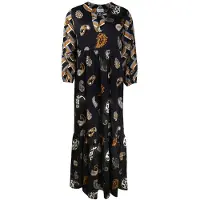 Mucho Gusto Dress San Rafael Long Black With Paisleys Taglia: XS | Abiti Midi Outlet | Donna | Nero
