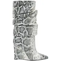 Marcell von Berlin Python-embossed Wedge Boots White Snake Taglia: 39 | Stivali Outlet | Donna | Bianco