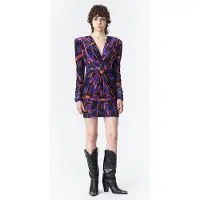 Marcell von Berlin Ruched Velvet Dress Paint Print Taglia: 36 | Abiti Mini Outlet | Donna