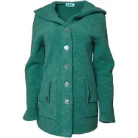 Reiff Women's Mona Wool Fleece Hooded Jacket Giacca di merino Donna (L, turchese)