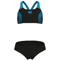 Arena Girl's Openings Bikini Energy Back Bikini Bambini (116, nero)