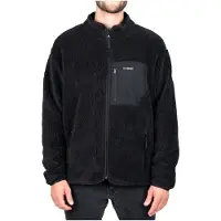 NIKIN Treefleece Teddy Jacket Giacca in pile Uomo (S, nero)