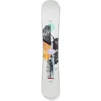 Burton - Snowboard all mountain - Hideaway 2026 per Donne in Legno - Taglia 155 cm - Bianco