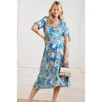 Seraphine Maternity Wrap Dress Multi Taglia: 8 PETITE | Vestiti Outlet | Donna