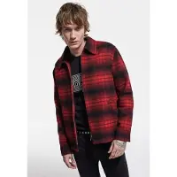 The Kooples Blouson Carreaux Rouge Et Noir Zipe Red / Black Taglia: XS | Giacche leggere Outlet | Uomo | Rosso