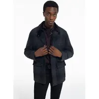 The Kooples Blouson Carreaux Gris Et Noir Zipe Grey Black Taglia: XS | Giacche leggere Outlet | Uomo | Nero