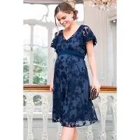 Seraphine Lace Maternity Dress Blue Taglia: 8 | Vestiti Outlet | Donna | Blu