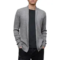AllSaints Mode Merino Open Car Grey Marl Taglia: XXL | Cardigan Outlet | Uomo | Grigio
