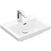 Villeroy & Boch Subway 3.0 lave-mains, rectangulaire, 1 trou pour robinet, avec trop-plein, 500x400mm, 43705001, 43705001