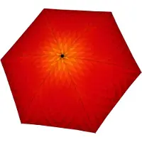 Doppler Carbonsteel Mini Slim Fusion rosso/giallo — Ombrello