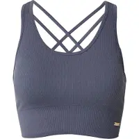 Athlecia Women's Aideny Seamless Rib Bra Reggiseno sportivo Donna (L/XL, blu)