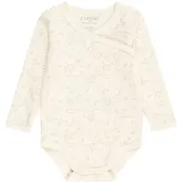 Fixoni Tutina / body per bambino sabbia / marrone / cachi / bianco