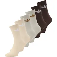 Adidas Calzini Trefoil Cushion Crew Socks 6 Pairs donne - Marrone - M