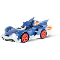 Sonic The Hedgehog Team Di Controllo Radio Cam Scale 1:18 2.4ghz Con Tamburi E Caricabatterie Sonic