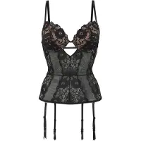 Jette Corsetto nudo / nero