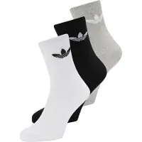Adidas Originals Calzino 'Trefoil' grigio sfumato / nero / bianco