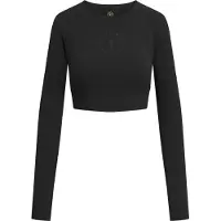 GOLD´S GYM APPAREL Helen - Women's Cropped Longsleeve Top Black Taglia: XL | Maglie Sportivi Outlet | Donna | Nero