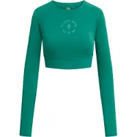 Gold's Gym Helen - Women's Cropped Longsleeve Top Green Taglia: XS | Maglie Sportivi Outlet | Donna | Verde