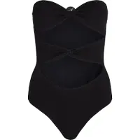 Karl Lagerfeld Karl Dna Strapless Swimsuit Black Taglia: S | Costumi Interi Outlet | Donna | Nero