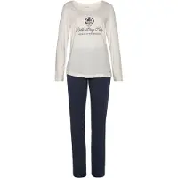 LASCANA Pigiama navy / bianco