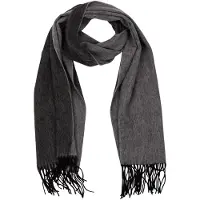 CASH-MERE.CH Sciarpa antracite / grigio scuro