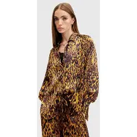 AllSaints Oana Shirt Teresa Deep Yellow Taglia: 2 | Magliette intime Outlet | Donna | Giallo