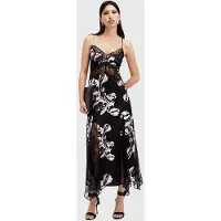 AllSaints Jasmine Dress Monica Black Taglia: 2 | Maxi abiti Outlet | Donna | Nero