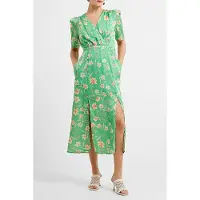 French Connection Camille Wrap Dress Green Taglia: 6 | Abiti Midi Outlet | Donna | Verde