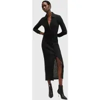 AllSaints Connie Midi Dress Black Taglia: 2 | Abiti in T-Shirt Outlet | Donna | Nero