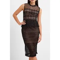 French Connection Ramona Lace Jersey Dress Misc. Taglia: 12 | Abiti Midi Outlet | Donna