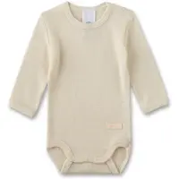 Sanetta Kid's Wool Body L/S Intimo lana merinos Bambini (56/62, beige)
