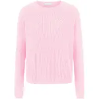 Rich & royal Seamless Crew-neck Half Cardigan Strawberry Cream Taglia: XS | Maglioni a maglia Outlet | Donna | Bianco