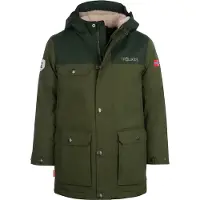 TROLLKIDS Kid's Gudvangen Jacket Parka Bambini (164, olivia/verde)
