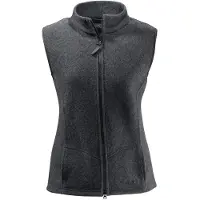 Mufflon Women's Vita Gilet in lana merino Donna (XL, grigio/nero)