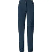 Vaude Women's Farley Stretch Zip Off T-Zip Pants II Pantaloni da trekking Donna (40 - Regular, blu)