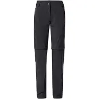 Vaude Women's Farley Stretch Zip Off T-Zip Pants II Pantaloni da trekking Donna (52 - Short, nero)