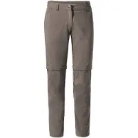 Vaude Women's Farley Stretch Zip Off Pants II Pantaloni da trekking Donna (46 - Short, marrone)