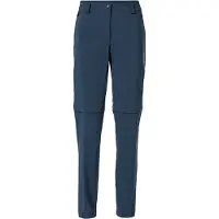 Vaude Women's Yaras Zip Off Pants Pantaloni da ciclismo Donna (46 - Regular, blu)