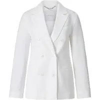 Rich & royal Seersucker Double Breasted Blazer Organic White Taglia: 42 | Blazers Outlet | Donna | Bianco