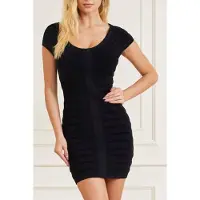 Guess Marciano By Porsha Sweater Dress Jet Black Taglia: 46 | Abiti Mini Outlet | Donna | Nero