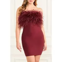 Guess Marciano By Evita Bandage Mini Dress Vino Taglia: 46 | Abiti Mini Outlet | Donna