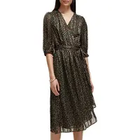 Scotch & Soda Asymmetric Wrap Dress Creatures Of The Night Field Green Taglia: 38 | Abiti Midi Outlet | Donna | Nero